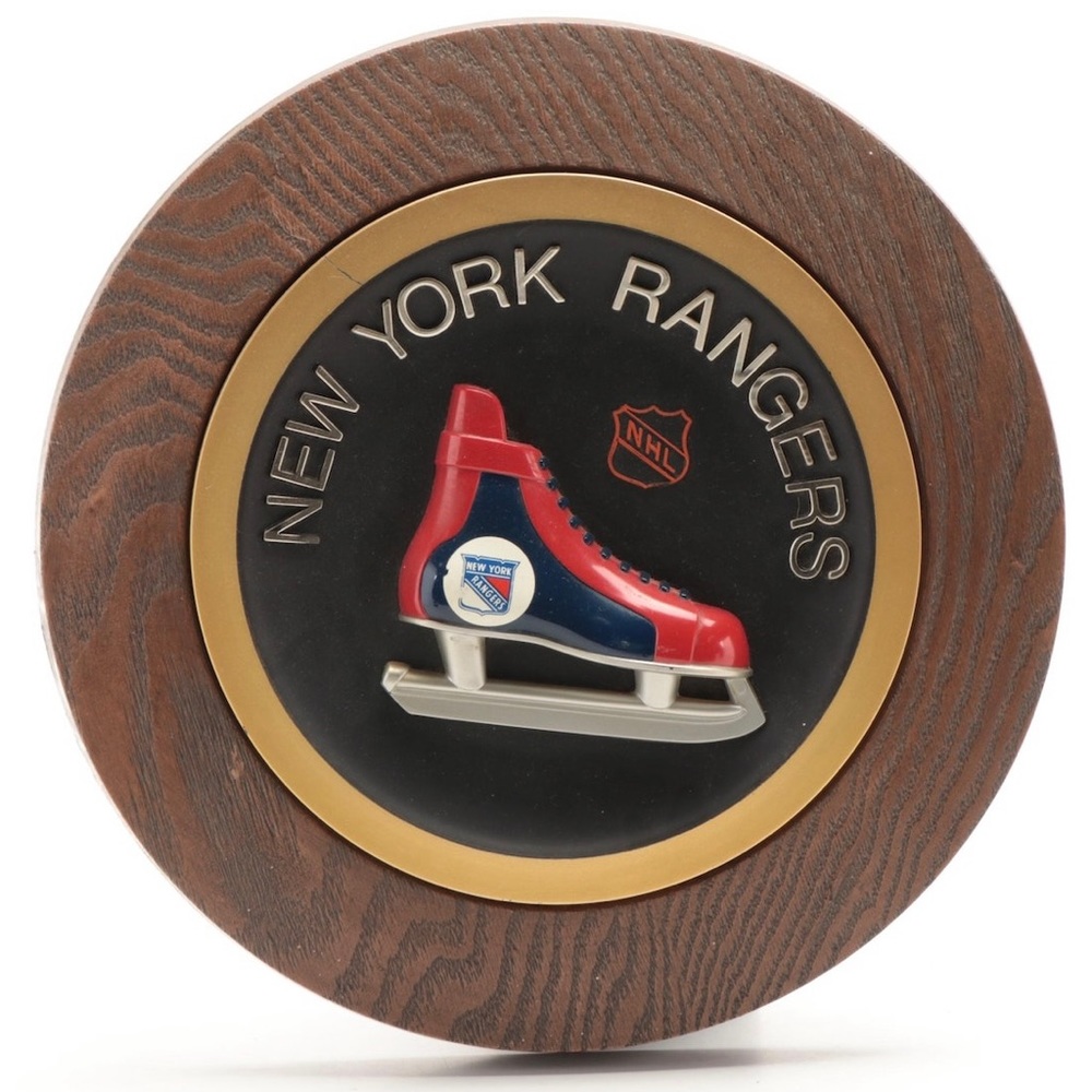 Vintage New York Rangers wall hanging